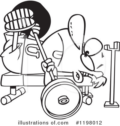 Weightlifting Clipart #1198012 by toonaday
