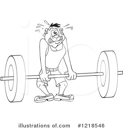 Weightlifting Clipart #1218546 by LaffToon