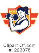 Weightlifting Clipart #1223378 by patrimonio