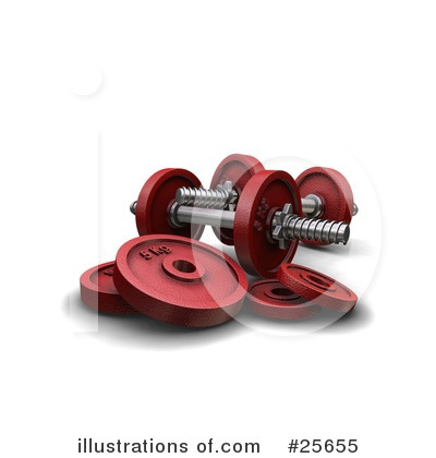 Royalty-Free (RF) Weights Clipart Illustration by KJ Pargeter - Stock Sample #25655