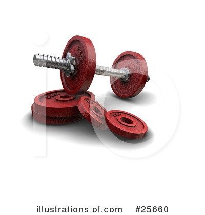 Royalty-Free (RF) Weights Clipart Illustration by KJ Pargeter - Stock Sample #25660
