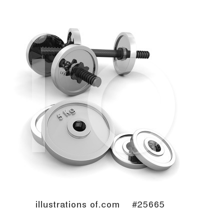 Royalty-Free (RF) Weights Clipart Illustration by KJ Pargeter - Stock Sample #25665