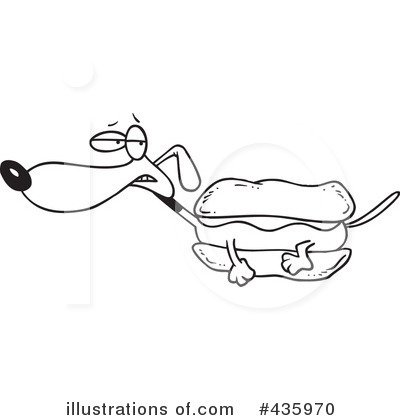 Royalty-Free (RF) Weiner Dog Clipart Illustration by toonaday - Stock Sample #435970
