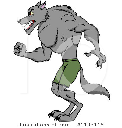 Royalty-Free (RF) Werewolf Clipart Illustration by Cartoon Solutions - Stock Sample #1105115
