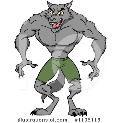 Royalty-Free (RF) Werewolf Clipart Illustration by Cartoon Solutions - Stock Sample #1105116