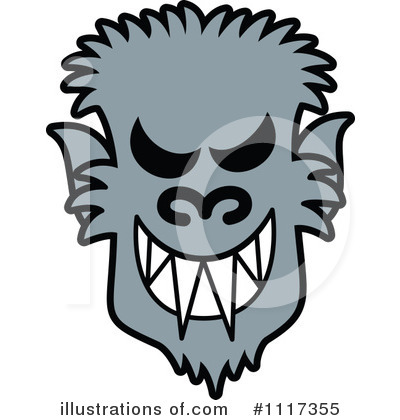 Royalty-Free (RF) Werewolf Clipart Illustration by Zooco - Stock Sample #1117355