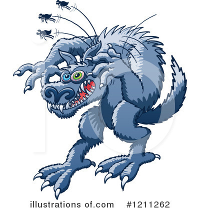 Royalty-Free (RF) Werewolf Clipart Illustration by Zooco - Stock Sample #1211262