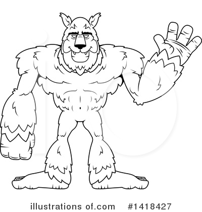 Royalty-Free (RF) Werewolf Clipart Illustration by Cory Thoman - Stock Sample #1418427