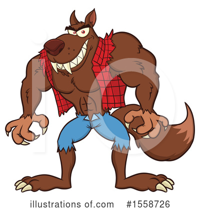 Werewolf Clipart #1558726 by Hit Toon