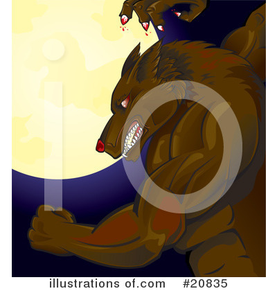 Royalty-Free (RF) Werewolf Clipart Illustration by Paulo Resende - Stock Sample #20835