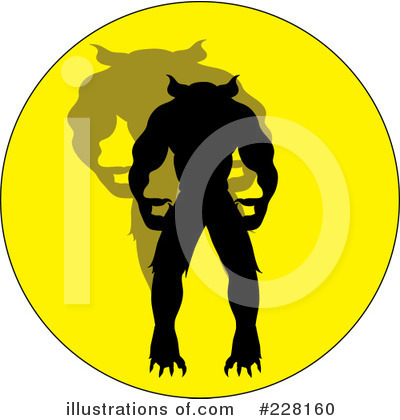 Royalty-Free (RF) Werewolf Clipart Illustration by Pams Clipart - Stock Sample #228160