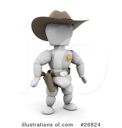 Royalty-Free (RF) Western Clipart Illustration by KJ Pargeter - Stock Sample #26824