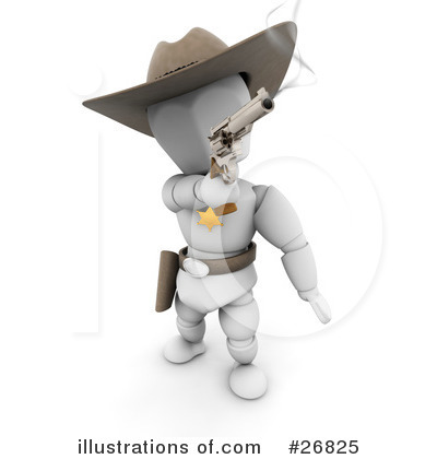 Royalty-Free (RF) Western Clipart Illustration by KJ Pargeter - Stock Sample #26825