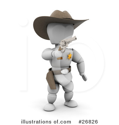 Royalty-Free (RF) Western Clipart Illustration by KJ Pargeter - Stock Sample #26826