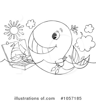 Royalty-Free (RF) Whale Clipart Illustration by Alex Bannykh - Stock Sample #1057185