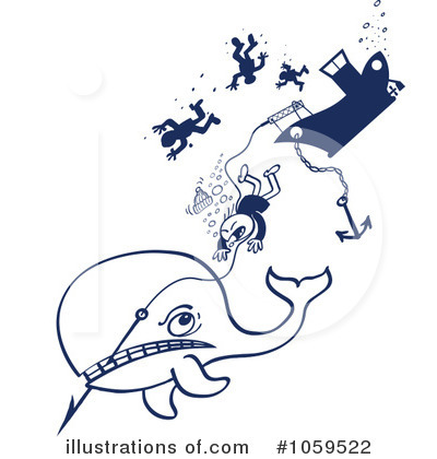 Royalty-Free (RF) Whale Clipart Illustration by Zooco - Stock Sample #1059522