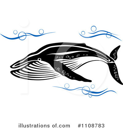 Royalty-Free (RF) Whale Clipart Illustration by Vector Tradition SM - Stock Sample #1108783