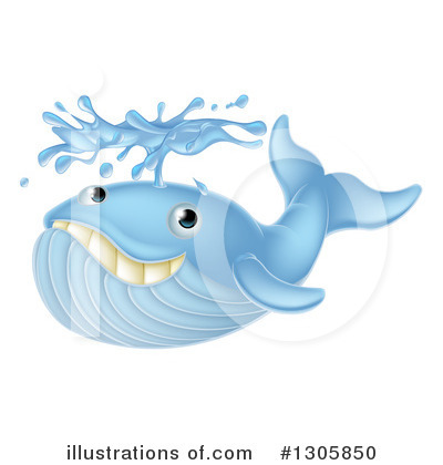 Whales Clipart #1305850 by AtStockIllustration