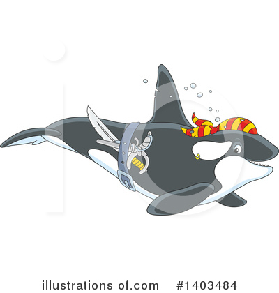 Killer Whale Clipart #1403484 by Alex Bannykh