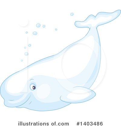 Beluga Clipart #1403486 by Alex Bannykh