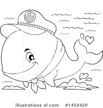 Royalty-Free (RF) Whale Clipart Illustration by visekart - Stock Sample #1459420