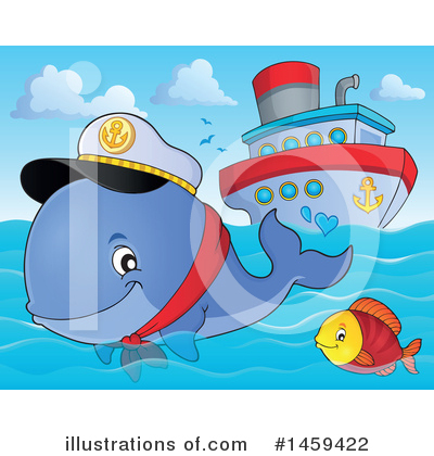 Royalty-Free (RF) Whale Clipart Illustration by visekart - Stock Sample #1459422