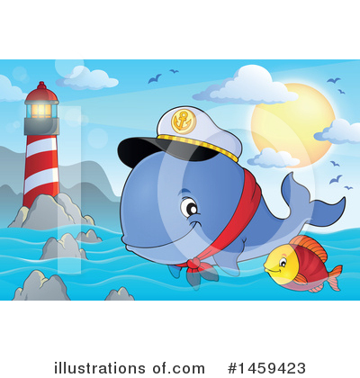 Royalty-Free (RF) Whale Clipart Illustration by visekart - Stock Sample #1459423