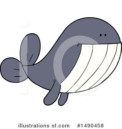 Royalty-Free (RF) Whale Clipart Illustration by lineartestpilot - Stock Sample #1490458