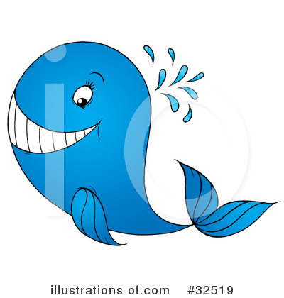 Royalty-Free (RF) Whale Clipart Illustration by Alex Bannykh - Stock Sample #32519