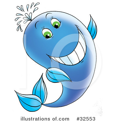 Royalty-Free (RF) Whale Clipart Illustration by Alex Bannykh - Stock Sample #32553