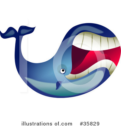 Royalty-Free (RF) Whale Clipart Illustration by Prawny - Stock Sample #35829