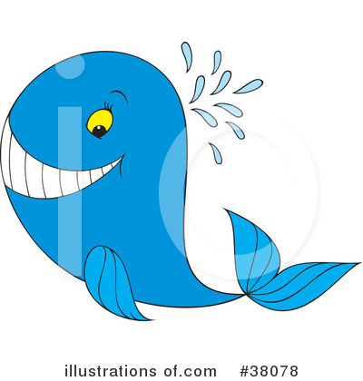 Royalty-Free (RF) Whale Clipart Illustration by Alex Bannykh - Stock Sample #38078