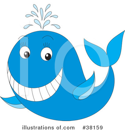 Royalty-Free (RF) Whale Clipart Illustration by Alex Bannykh - Stock Sample #38159