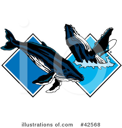 Whale Clipart #42568 by Dennis Holmes Designs
