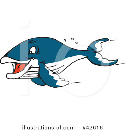 Whale Clipart #42616 by Dennis Holmes Designs
