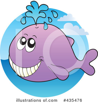 Royalty-Free (RF) Whale Clipart Illustration by visekart - Stock Sample #435476