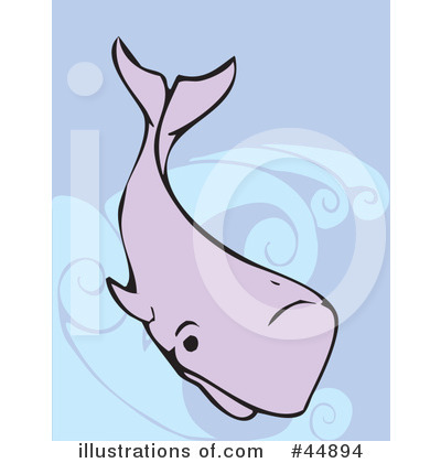 Royalty-Free (RF) Whale Clipart Illustration by xunantunich - Stock Sample #44894