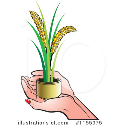 Royalty-Free (RF) Wheat Clipart Illustration by Lal Perera - Stock Sample #1155975