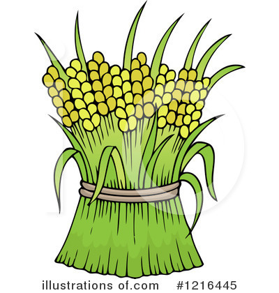 Royalty-Free (RF) Wheat Clipart Illustration by visekart - Stock Sample #1216445