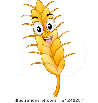 Royalty-Free (RF) Wheat Clipart Illustration by BNP Design Studio - Stock Sample #1246287