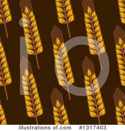 Royalty-Free (RF) Wheat Clipart Illustration by Vector Tradition SM - Stock Sample #1317403