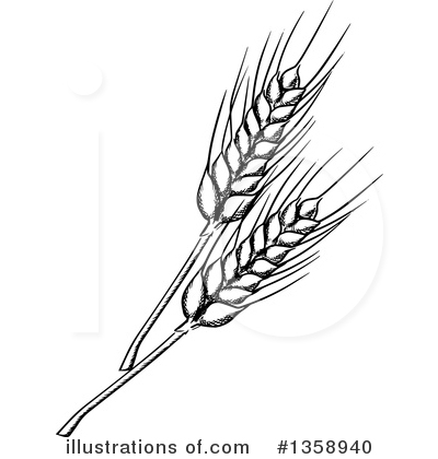 Royalty-Free (RF) Wheat Clipart Illustration by Vector Tradition SM - Stock Sample #1358940