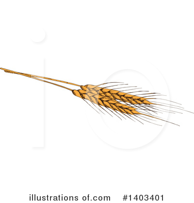Royalty-Free (RF) Wheat Clipart Illustration by Vector Tradition SM - Stock Sample #1403401