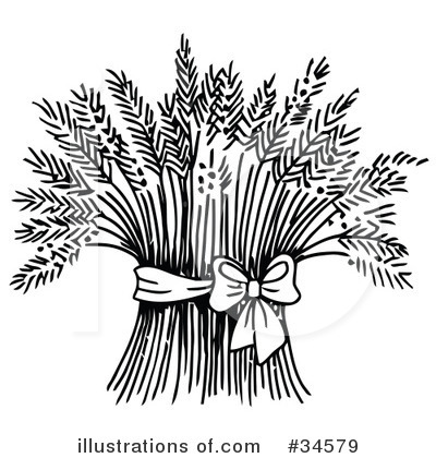 Royalty-Free (RF) Wheat Clipart Illustration by C Charley-Franzwa - Stock Sample #34579