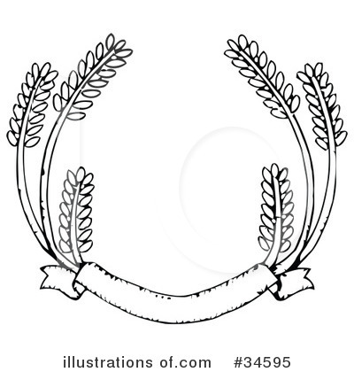 Royalty-Free (RF) Wheat Clipart Illustration by C Charley-Franzwa - Stock Sample #34595