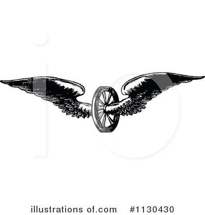 Royalty-Free (RF) Wheel Clipart Illustration by Prawny Vintage - Stock Sample #1130430