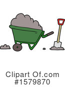 Wheelbarrow Clipart #1579870 by lineartestpilot