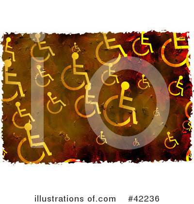 Royalty-Free (RF) Wheelchair Clipart Illustration by Prawny - Stock Sample #42236