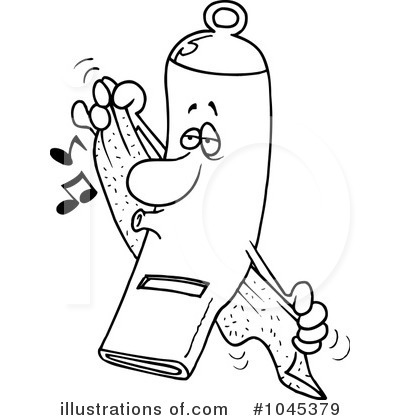 Royalty-Free (RF) Whistle Clipart Illustration by toonaday - Stock Sample #1045379