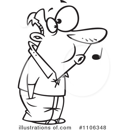 Royalty-Free (RF) Whistling Clipart Illustration by toonaday - Stock Sample #1106348